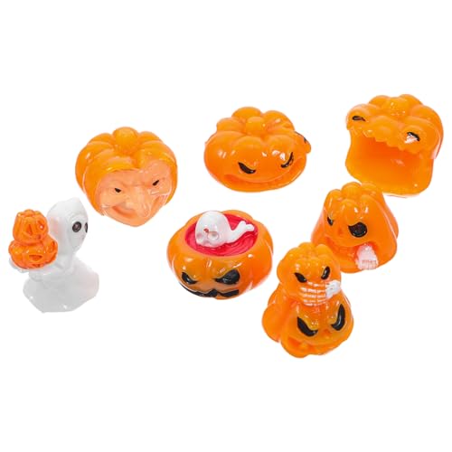 CLISPEED 7 Stück Teiliges Mini Halloween Kürbis Geist Figuren Kreative DIY Dekoration für Garten Outdoor Partys für Halloween Feiern und Festliche Anlässe CLISPEED 7 Stück Teiliges Mini Halloween Kürbis Geist Figuren Kreative DIY Dekoration für Garten Outdoor Partys für Halloween Feiern und Festliche Anlässe von CLISPEED