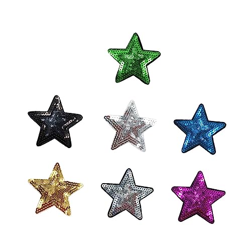 CLISPEED 7 Stück Teiliges Selbstklebende Stern Pailletten Aufnäher Bestickte Applikationen für Kleidung Jeans Taschen DIY Basteln Dekoration Mixfarben CLISPEED 7 Stück Teiliges Selbstklebende Stern Pailletten Aufnäher Bestickte Applikationen für Kleidung Jeans Taschen DIY Basteln Dekoration Mixfarben von CLISPEED
