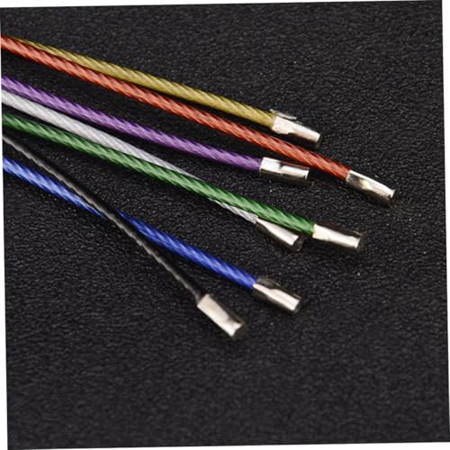 CLISPEED 7 Stück Teiliges Stahlseil Schlüsselringe in Farben Robuster Draht Ring mit Einfachem Verschluss Vielseitig für Schlüssel Gepäckanhänger und Id Tag Halter Langlebig und Praktisch CLISPEED 7 Stück Teiliges Stahlseil Schlüsselringe in Farben Robuster Draht Ring mit Einfachem Verschluss Vielseitig für Schlüssel Gepäckanhänger und Id Tag Halter Langlebig und Praktisch von CLISPEED