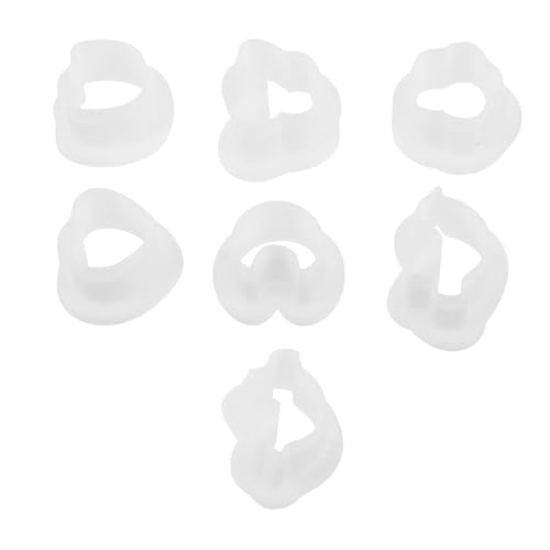 CLISPEED 7 Teiliges Weichkeramik Formenset Schmuck Ton Ohrring Form Epoxidharz Form Silikon Ohrringe Silikonform Silikon Blumenformen Handgefertigte Herz Polymer Ton Anhänger Weiß CLISPEED 7 Teiliges Weichkeramik Formenset Schmuck Ton Ohrring Form Epoxidharz Form Silikon Ohrringe Silikonform Silikon Blumenformen Handgefertigte Herz Polymer Ton Anhänger Weiß von CLISPEED