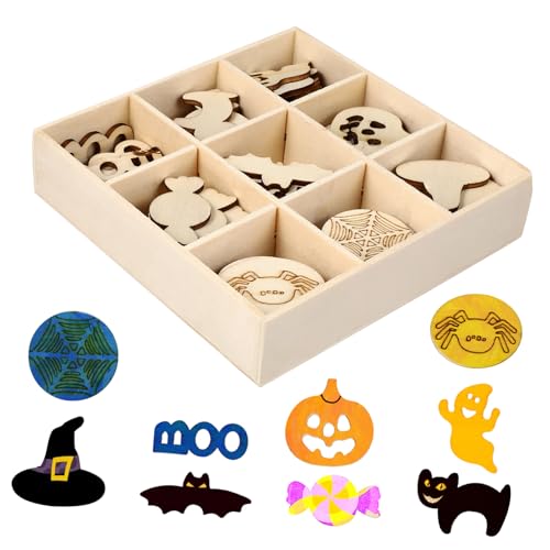 CLISPEED 72 Stück Teiliges Halloween-holzchips Box Langlebige Handgefertigte Holzdekorationen Vielseitige DIY Bastelmaterialien für Festliche Halloween-deko und Kreative Kinderhandwerke CLISPEED 72 Stück Teiliges Halloween-holzchips Box Langlebige Handgefertigte Holzdekorationen Vielseitige DIY Bastelmaterialien für Festliche Halloween-deko und Kreative Kinderhandwerke von CLISPEED