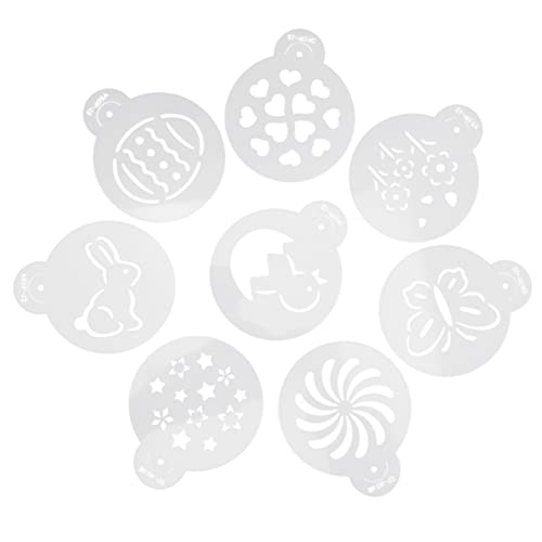 CLISPEED 8 Stück Blumenvorlage ziehen Sirupspender Kaffeezubehör für die Kaffeebar zu Hause kaffeestempel coffee accessories Cappuccino-Kunstvorlagen praktische Latte Art Schablonen Plastik CLISPEED 8 Stück Blumenvorlage ziehen Sirupspender Kaffeezubehör für die Kaffeebar zu Hause kaffeestempel coffee accessories Cappuccino-Kunstvorlagen praktische Latte Art Schablonen Plastik von CLISPEED