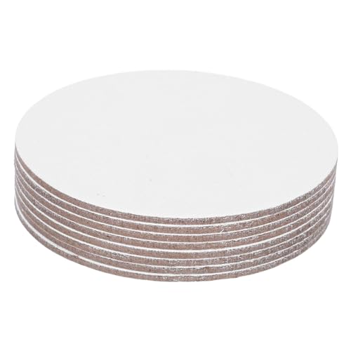 CLISPEED 8 Stück Ölgemälde-tafel-set Kreisförmig Art Canvas Groß Leinwände Zum Bemalen Von Massen Runde Malplatte Kunstleinwände Zum Malen Runde Künstlerleinwand Kreis Klein Weiß von CLISPEED