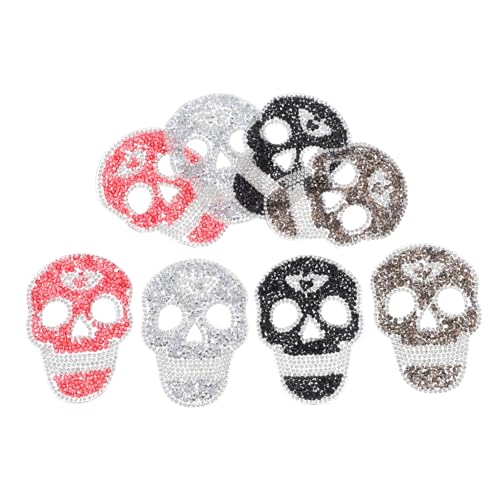CLISPEED 8 Stück Punk Style Bügelbilder für Diy Kleidung Taschen Hüte und Schuhe Einzigartiges Design für Halloween und Projekte von CLISPEED