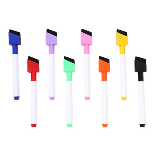 CLISPEED 8 Stück Radierbare Marker für Whiteboard Vielseitige Bunte Stifte für Klassenzimmer und Büro Abwischbare Spitze für Kreative Anwendungen CLISPEED 8 Stück Radierbare Marker für Whiteboard Vielseitige Bunte Stifte für Klassenzimmer und Büro Abwischbare Spitze für Kreative Anwendungen von CLISPEED