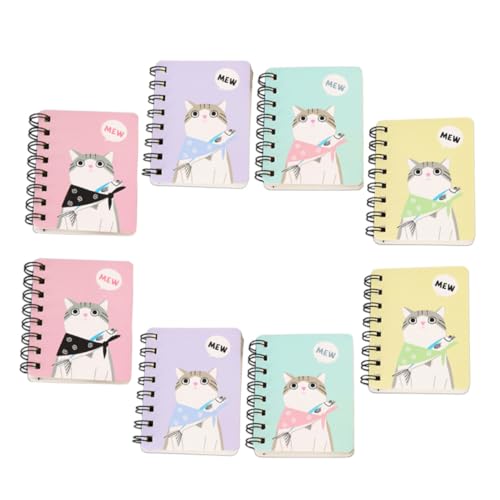 CLISPEED 8 Stück Teiliges Cartoon Spiralnotizblock Tragbare Liniertes Notizbuch in Farben Leichtes Pocket Notepad für Büro Schule Studenten Praktische Memos und Tägliche Planung CLISPEED 8 Stück Teiliges Cartoon Spiralnotizblock Tragbare Liniertes Notizbuch in Farben Leichtes Pocket Notepad für Büro Schule Studenten Praktische Memos und Tägliche Planung von CLISPEED