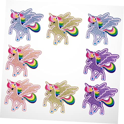 CLISPEED 8 Stück Teiliges Einhorn Stickerei Applikationen mit Glitzereffekt Bunte DIY Aufnäher für Kleidung Jeans Taschen Haltbare und Detailreiche Patches zum Aufnähen und Aufbügeln CLISPEED 8 Stück Teiliges Einhorn Stickerei Applikationen mit Glitzereffekt Bunte DIY Aufnäher für Kleidung Jeans Taschen Haltbare und Detailreiche Patches zum Aufnähen und Aufbügeln von CLISPEED