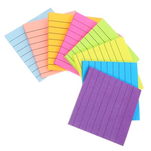 CLISPEED 8 Stück Teiliges Kleine Selbstklebende Haftnotizen Farbige Memo Pads mit Glattem Schreibpapier für Büro Schule Vielseitige Notizen und To Do Listen von CLISPEED
