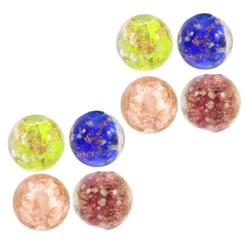 CLISPEED 8 Stück Teiliges Leuchtender Glasperlen Bunte Schmuckperlen für Armband Halskette Ohrringe DIY Bastelperlen Schmuckzubehör Langlebig Leicht CLISPEED 8 Stück Teiliges Leuchtender Glasperlen Bunte Schmuckperlen für Armband Halskette Ohrringe DIY Bastelperlen Schmuckzubehör Langlebig Leicht von CLISPEED