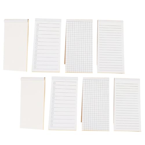 CLISPEED 8 Stück Teiliges Notizblock Kraftpapier mit Verschiedenen Innenseiten Abreißbare Memo Pads für Büro Schule und Zuhause Vielseitige To do listen und Wochenplaner Praktisches von CLISPEED