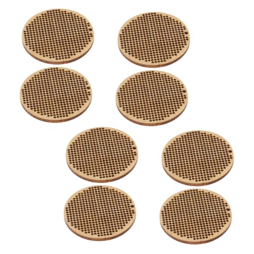 CLISPEED 8 Stück Teiliges Runde Holzanhänger Naturbelassene Cross Stitch Rahmen Stabile Holzchips für DIY Lesezeichen Anhänger Kreative Bastelprojekte und Schmuckgestaltung CLISPEED 8 Stück Teiliges Runde Holzanhänger Naturbelassene Cross Stitch Rahmen Stabile Holzchips für DIY Lesezeichen Anhänger Kreative Bastelprojekte und Schmuckgestaltung von CLISPEED
