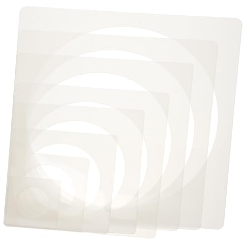 CLISPEED 8 Stück Teiliges Runde Malschablonen aus Vielseitige DIY Farbschablonen für Wandmalerei Kreative Kreisschablonen zum Zeichnen und Sprühen Wiederverwendbar für Bastelprojekte und von CLISPEED