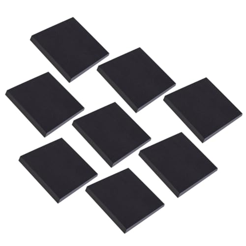 CLISPEED 8 Stück Teiliges Selbstklebender Memo Pads mit Schwarzen Haftnotizen Doppelseitig Beschreibbar Praktische Klebezettel für Büro Schule und Zuhause Vielseitig Nutzbar als To Do von CLISPEED