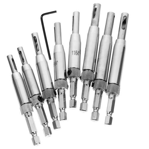 CLISPEED 8 Stück Teiliges Selbstzentrierendes Bohrer Tür Fensterbeschläge Präzise Hinge Bohrer mit Automatischer Positionierung Inklusive Schraubenschlüssel Geeignet für Metallarbeiten CLISPEED 8 Stück Teiliges Selbstzentrierendes Bohrer Tür Fensterbeschläge Präzise Hinge Bohrer mit Automatischer Positionierung Inklusive Schraubenschlüssel Geeignet für Metallarbeiten von CLISPEED