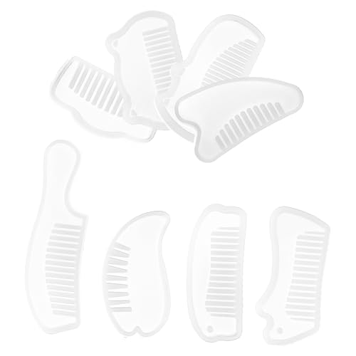 CLISPEED 8 Stück Teiliges Silikonformen DIY Kamm Gießformen aus Elastischem Reißfestem Silikon Wiederverwendbar Leicht zu Reinigen Antihaftbeschichtet Form für Individuelle Epoxidharz CLISPEED 8 Stück Teiliges Silikonformen DIY Kamm Gießformen aus Elastischem Reißfestem Silikon Wiederverwendbar Leicht zu Reinigen Antihaftbeschichtet Form für Individuelle Epoxidharz von CLISPEED