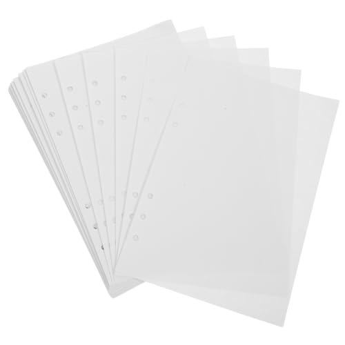CLISPEED 80 Blatt Nachfüllpapier Ringbucheinlagen Weiß Glattes Papier für Planer Ringbuch Einlagen Notizbuch Schüler Büro Reise von CLISPEED