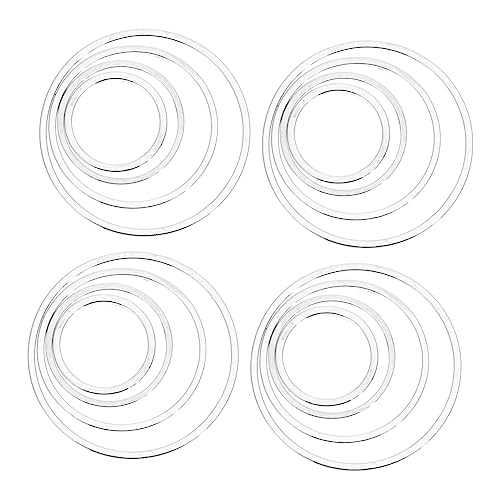 CLISPEED 80 Stück DIY Rundpendant Ringe Kupfer Earring Craft Circle für Einzigartige Schmuckherstellung und Kreative von CLISPEED