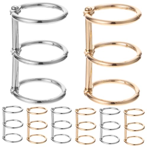 CLISPEED 8Stücke Metall Bindemittel Ringe für Lose Ring Buch Ringe für Scrapbook Memo Einreichung Schlüsselringe mit Goldenen und Silbernen Ringen CLISPEED 8Stücke Metall Bindemittel Ringe für Lose Ring Buch Ringe für Scrapbook Memo Einreichung Schlüsselringe mit Goldenen und Silbernen Ringen von CLISPEED
