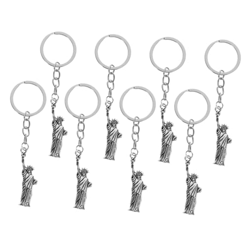 CLISPEED 8Stücke Teiliges Schlüsselanhänger Freiheitsstatue Amerikanische Göttin Lustige Souvenirs für Partygeschenk und Dekoration für Besondere Anlässe von CLISPEED