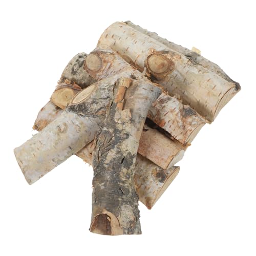 CLISPEED 8Stücke Weihnachtliche Kleine Holzklötze für DIY Aquarium Dekoration Natürliche Holzstücke für Bastelprojekte Zubehör für Tischdekoration und Foto Requisiten von CLISPEED