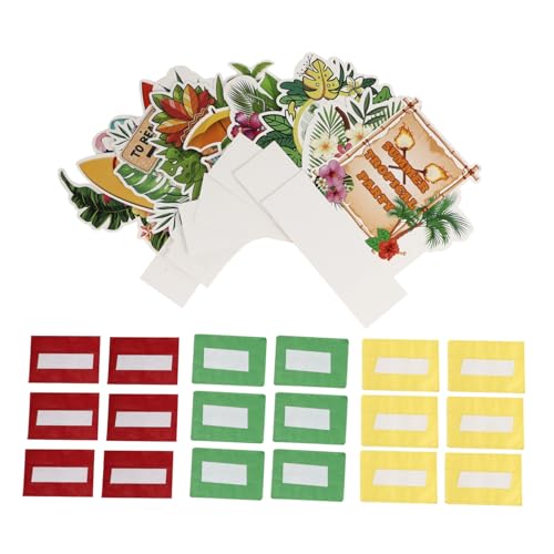 CLISPEED 9 Stück Hawaii Party Deko Teiliges Honeycomb Leichtes Buntes Tischdekor für Tropische Desktop Party Papierbasierte Kreative Hawaii Tafelaufsätze für Festliche von CLISPEED