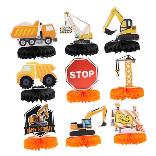 CLISPEED 9 Stück Teiliges Bienenwaben Partydekor mit Baustellen Motiv Leichte Geburtstags Tischdekoration für Kindergeburtstag Kreative Honeycomb Centerpieces für Fröhliche CLISPEED 9 Stück Teiliges Bienenwaben Partydekor mit Baustellen Motiv Leichte Geburtstags Tischdekoration für Kindergeburtstag Kreative Honeycomb Centerpieces für Fröhliche von CLISPEED