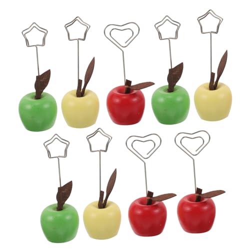 CLISPEED 9 Stück Teiliges Memo Clip Holz Obstform Tischkartenhalter Notizen Fotos Clips Büro Zuhause Stabil Vielseitig Praktisch für Organisation und Präsentation CLISPEED 9 Stück Teiliges Memo Clip Holz Obstform Tischkartenhalter Notizen Fotos Clips Büro Zuhause Stabil Vielseitig Praktisch für Organisation und Präsentation von CLISPEED