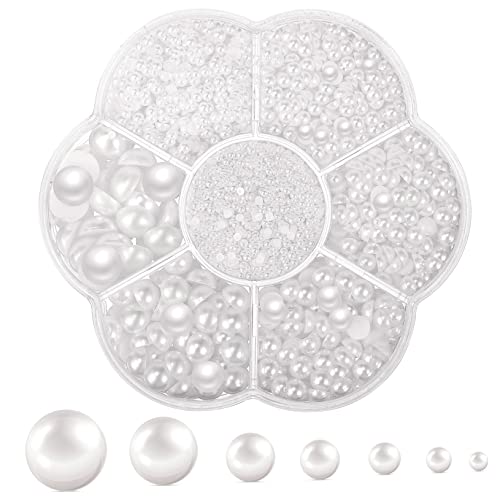 CLISPEED Accessoires Aus Kunstperlen Dekorationsperlen Basteln Nägel Flache Rückseite Perlenschmuck Halbperlen Perlenherstellung Für Damen Perlen Für Make Up Dekoration Weiße CLISPEED Accessoires Aus Kunstperlen Dekorationsperlen Basteln Nägel Flache Rückseite Perlenschmuck Halbperlen Perlenherstellung Für Damen Perlen Für Make Up Dekoration Weiße von CLISPEED