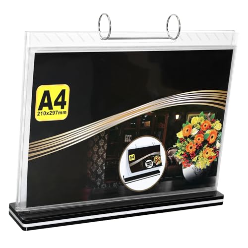 CLISPEED Acryl Etikettenregale Klappständer Menühalter Staffelei Klappständer Für Schilder Horizontale Tafel Schilderständer Tischständer Für Die Anzeige Von Tischschildern von CLISPEED