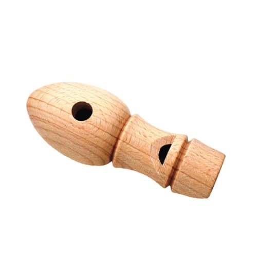 CLISPEED Adorable Holzpfeife für Buntem Muster Robustes DIY Trillerpfeifen Musikalisches Accessoire für Jungen und Mädchen Fördert Kreativität und Musikalische Entwicklung von CLISPEED