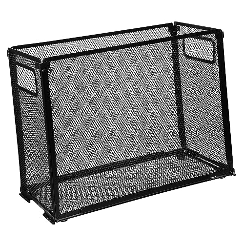 CLISPEED Aktenbox Datei Aktenhalter Bindemittel Organizer-Ordner Schreibtisch Organizer Aktenorganisator für den Schreibtisch Bücherregal Büroorganisation Metall Black CLISPEED Aktenbox Datei Aktenhalter Bindemittel Organizer-Ordner Schreibtisch Organizer Aktenorganisator für den Schreibtisch Bücherregal Büroorganisation Metall Black von CLISPEED