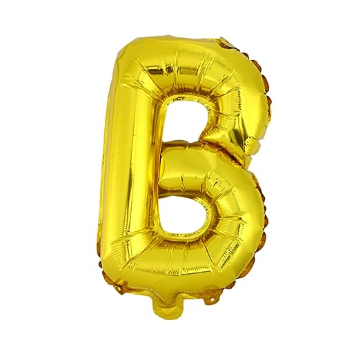 CLISPEED Aluminium -Filmballon -Set Partydekorationen Luftballons Fest umwerben hochzeitsdeko Jubiläumsdekorationen fürs Schlafzimmer alles Gute zum Geburtstag-Banner Hochzeitsballon Golden von CLISPEED
