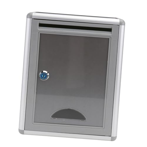 CLISPEED Aluminiumlegierung Abschließbare Wandbriefkasten Mehrzweck Vorschlags Beschwerdebox mit Sicherheitsschloss für Büro Schule Werkstatt mit Praktischem Einwurfschlitz CLISPEED Aluminiumlegierung Abschließbare Wandbriefkasten Mehrzweck Vorschlags Beschwerdebox mit Sicherheitsschloss für Büro Schule Werkstatt mit Praktischem Einwurfschlitz von CLISPEED