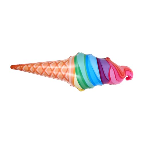 CLISPEED Aufblasbare Eiscreme Requisite aus Eistüte für Kindergeburtstag Party Dekoration Vielseitig Einsetzbar als Foto Requisite oder Geschenkartikel von CLISPEED