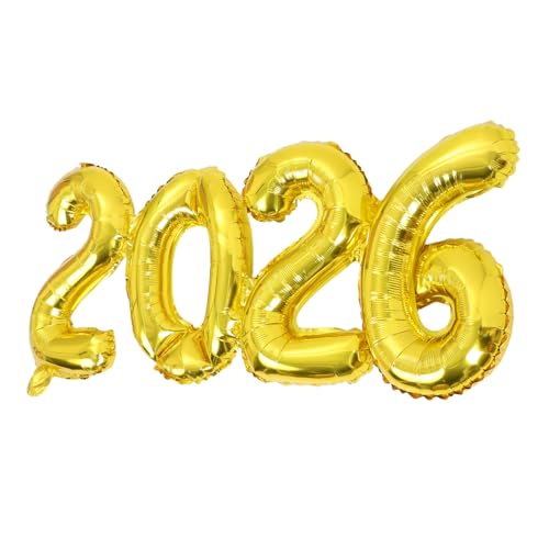 CLISPEED Ballon Mit Der Zahl 2026: 37,7 Zoll Großer Silvesterballon Für Die Abschlussdekoration, Klasse Von 2026, Geburtstagsfeier, Hochzeit, Valentinstag CLISPEED Ballon Mit Der Zahl 2026: 37,7 Zoll Großer Silvesterballon Für Die Abschlussdekoration, Klasse Von 2026, Geburtstagsfeier, Hochzeit, Valentinstag von CLISPEED