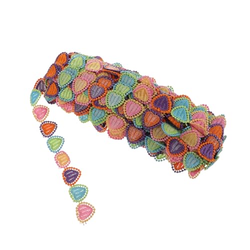 CLISPEED Besticktes Farbenfrohes Spitzenband aus Polyesterseide Langlebiges Hand und Maschinenwaschbares DIY Band für Kinderkleidung Haaraccessoires Schmuck und Festliche Dekorationen CLISPEED Besticktes Farbenfrohes Spitzenband aus Polyesterseide Langlebiges Hand und Maschinenwaschbares DIY Band für Kinderkleidung Haaraccessoires Schmuck und Festliche Dekorationen von CLISPEED