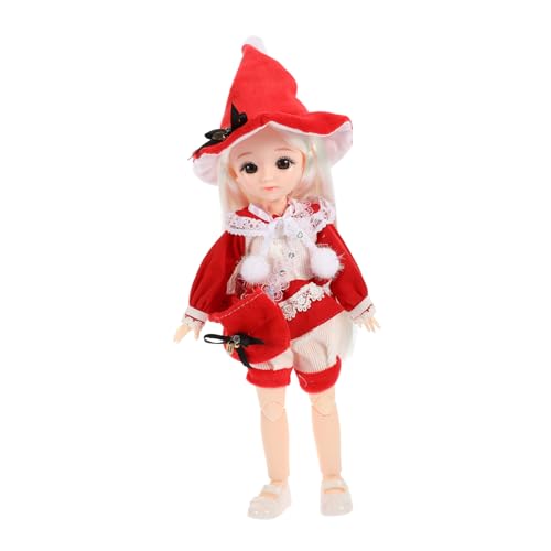 CLISPEED Bjd Gelenkpuppe Kawaii Mädchen mit Kleidung Schuhen Hut Schultertasche Realistische Bewegliche Puppe für Kreative und Eltern Junge Mädchen Spiel CLISPEED Bjd Gelenkpuppe Kawaii Mädchen mit Kleidung Schuhen Hut Schultertasche Realistische Bewegliche Puppe für Kreative und Eltern Junge Mädchen Spiel von CLISPEED