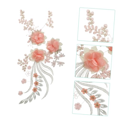 CLISPEED Blumen Stickerei Applikation Aufbügelbar Kreative DIY Patch zum Aufnähen für Kleidung Taschen Hüte Reparatur und Dekoration Vielseitig für Jacken Jeans Kleider Rucksäcke von CLISPEED