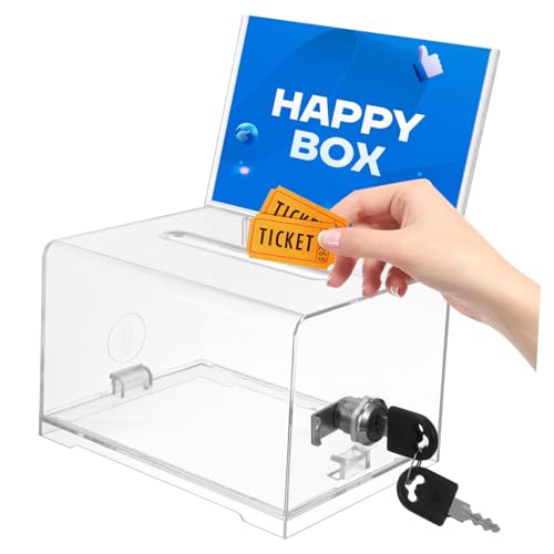 CLISPEED Box Box Visitenkartenetui Klare Wahlkästen für Gewinnspiele Kästen für Tombola-Tickets Tombola-Losbehälter Klare Tombola-Boxen Fundraising-Artikel Mini-Wahlurnen p.s Transparent CLISPEED Box Box Visitenkartenetui Klare Wahlkästen für Gewinnspiele Kästen für Tombola-Tickets Tombola-Losbehälter Klare Tombola-Boxen Fundraising-Artikel Mini-Wahlurnen p.s Transparent von CLISPEED