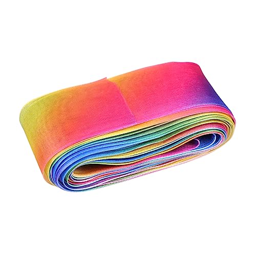 CLISPEED Breites Satinband Langes Diy Chiffonband für Haarschmuck Geschenkverpackung und Festdeko Rainbow Printed Ribbon Farbe CLISPEED Breites Satinband Langes Diy Chiffonband für Haarschmuck Geschenkverpackung und Festdeko Rainbow Printed Ribbon Farbe von CLISPEED