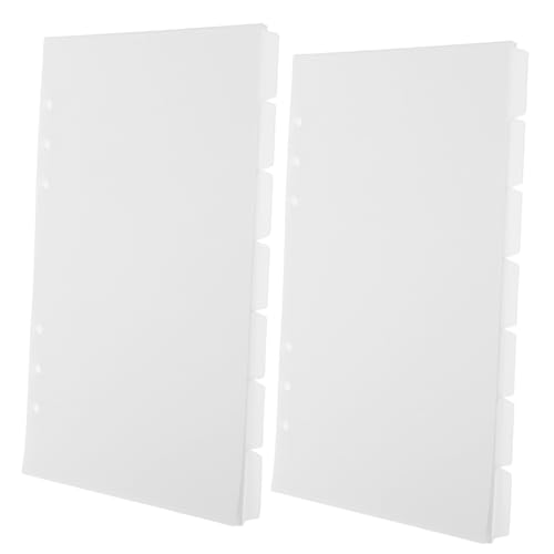 CLISPEED Bücher Trennblätter Organizer Notizbuchteiler Abnehmbar für Notizbuch und Planer Weiße PP Divider mit Tabs für Schnelle Übersicht und Flexible Zeitplanung CLISPEED Bücher Trennblätter Organizer Notizbuchteiler Abnehmbar für Notizbuch und Planer Weiße PP Divider mit Tabs für Schnelle Übersicht und Flexible Zeitplanung von CLISPEED