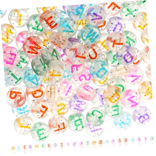 CLISPEED Bunte Buchstabenperlen Beutel DIY Schmuck Basteln Armbänder Halsketten Anhänger Frühförderung Zubehör CLISPEED Bunte Buchstabenperlen Beutel DIY Schmuck Basteln Armbänder Halsketten Anhänger Frühförderung Zubehör von CLISPEED