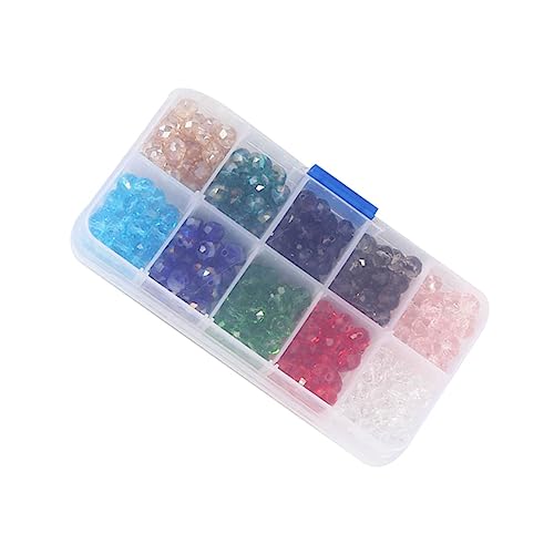 CLISPEED Bunte Glasperlen im Robuste Kristall Spacer Perlen für Schmuckherstellung DIY Armband Halskette Zubehör Praktische Aufbewahrungsbox für Kreative Bastelideen CLISPEED Bunte Glasperlen im Robuste Kristall Spacer Perlen für Schmuckherstellung DIY Armband Halskette Zubehör Praktische Aufbewahrungsbox für Kreative Bastelideen von CLISPEED