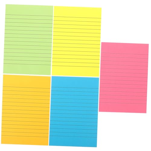 CLISPEED Bunte Haftnotizen Abreißbare Papier Memo Pads für Schule und Büro Selbstklebend Tragbar Leuchtende Farben Rot Gelb Grün Orange Blau CLISPEED Bunte Haftnotizen Abreißbare Papier Memo Pads für Schule und Büro Selbstklebend Tragbar Leuchtende Farben Rot Gelb Grün Orange Blau von CLISPEED
