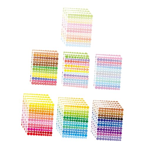 CLISPEED Bunte Selbstklebende Runde Aufkleber Farbcodierte Dot Sticker Praktische Etiketten für Beschriftung Klassifizierung und Dekoration im Alltag und Büro CLISPEED Bunte Selbstklebende Runde Aufkleber Farbcodierte Dot Sticker Praktische Etiketten für Beschriftung Klassifizierung und Dekoration im Alltag und Büro von CLISPEED