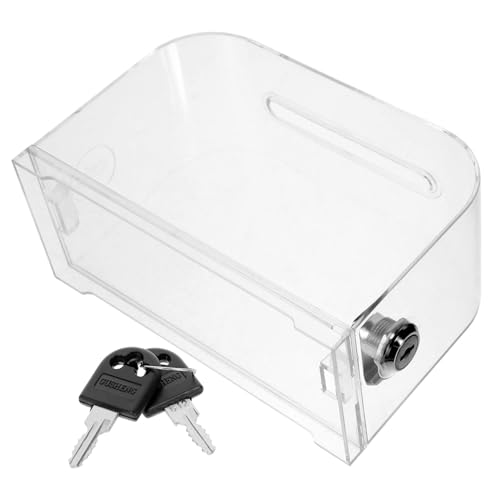 CLISPEED Business Card Box Transparent Stabile Visitenkartenbox Schreibtisch Organizer Tragbar Für Büro Handel CLISPEED Business Card Box Transparent Stabile Visitenkartenbox Schreibtisch Organizer Tragbar Für Büro Handel von CLISPEED