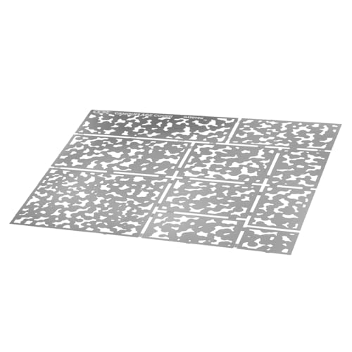 CLISPEED Camo Spray Schablone Wiederverwendbare Tarnmuster Vorlage für DIY Projekte Kreative Malerei Wand und Möbeldekoration Langlebig und Einfach zu Reinigen von CLISPEED