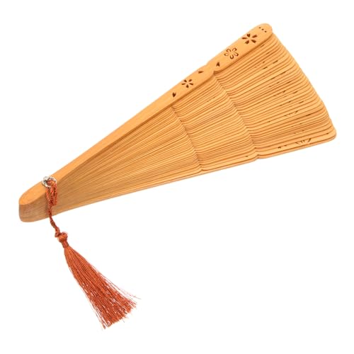 CLISPEED Chinesischer Faltbarer Holz handfächer mit Quaste Vintage Dekorativ Leicht Tragbar Geeignet für Tanz Performance Sommerreisen und Partyaccessoire CLISPEED Chinesischer Faltbarer Holz handfächer mit Quaste Vintage Dekorativ Leicht Tragbar Geeignet für Tanz Performance Sommerreisen und Partyaccessoire von CLISPEED