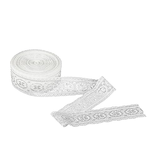 CLISPEED DIY Spitzenborte für Hochzeitskleider Elastisches Spitzenband Dekorationsmaterial für Kleidung Vorhänge und DIY Projekte Weißes Spitzenzubehör für Handarbeiten CLISPEED DIY Spitzenborte für Hochzeitskleider Elastisches Spitzenband Dekorationsmaterial für Kleidung Vorhänge und DIY Projekte Weißes Spitzenzubehör für Handarbeiten von CLISPEED