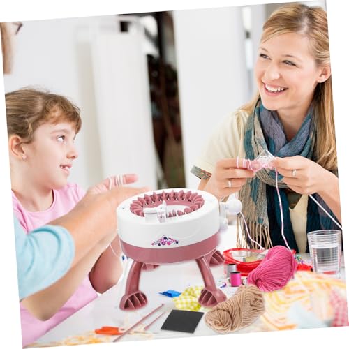CLISPEED DIY Strickmaschine Pinguin form Manuelles Webspielzeug aus Robustem Kunststoff Tragbares Webrahmen werkzeug für Mädchen Fördert Koordination und Kreativität von CLISPEED